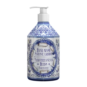 Sapone liquido mani - Le maioliche - Erbe del Mediterraneo